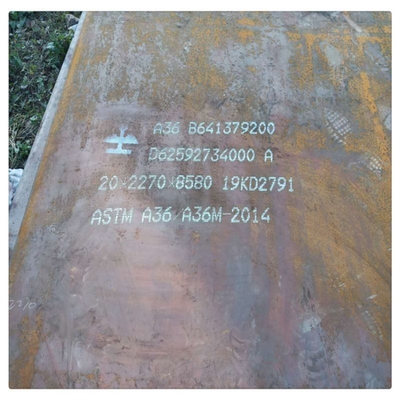 ASTM A36/ASTM A283 Grau C Placas de aço de carbono laminadas a quente para materiais de construção