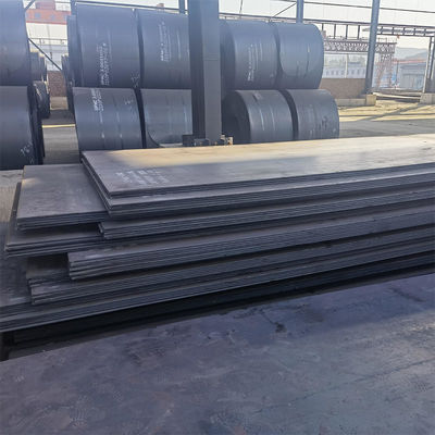 Padrão AISI Ss400 Q235 Q345 Ms Ferro de chapa preta Metal de rolos de aço carbono laminados a quente
