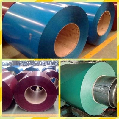 Fob 0,12-1,5 mm Cores revestidas a frio laminadas galvanizadas bobinas de chapas de aço pré-pintadas PPGI PPGL