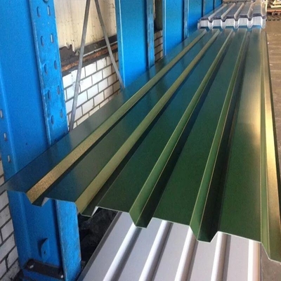 Chapa de telhado de ferro electrogalvanizado para materiais de construção metálicos Chapa de aço ondulado