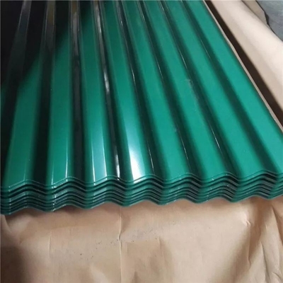 Chapa de telhado de ferro electrogalvanizado para materiais de construção metálicos Chapa de aço ondulado