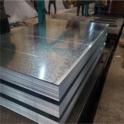 2000-6000 mm comprimento Dx51d Z10-Z275 0,12-5,0 mm superfície de galvanização elétrica chapa de aço galvanizado