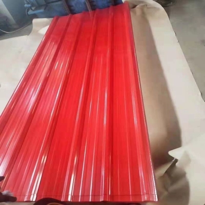 Edifício Galvanizado Chapa de aço pré-pintada com largura 700-1000 ou superfície personalizada