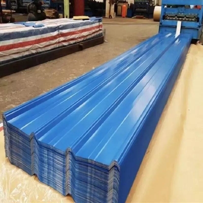 Edifício Galvanizado Chapa de aço pré-pintada com largura 700-1000 ou superfície personalizada
