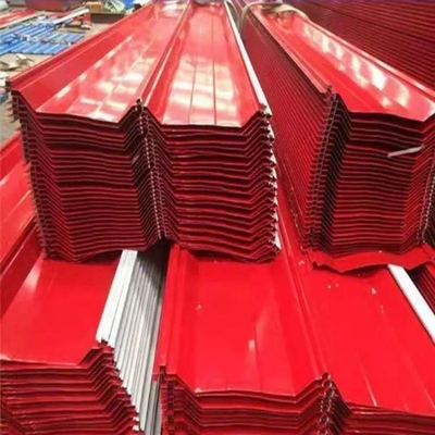 Edifício Galvanizado Chapa de aço pré-pintada com largura 700-1000 ou superfície personalizada
