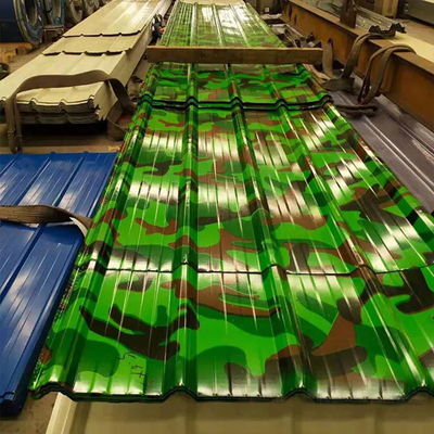 30-150g Painel de telhado de folha ondulada galvanizado a quente com técnica de galvanização