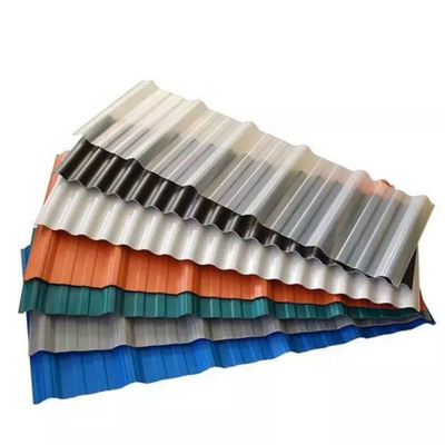 Folha de telhado de aço ondulado colorido Aluzinc Zinc Ral para resistência ao tempo