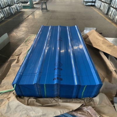 Certificação ISO 0.1mm-1.2mm PPGI Chapa de telhado de aço corrugado pré-pintada para telhado