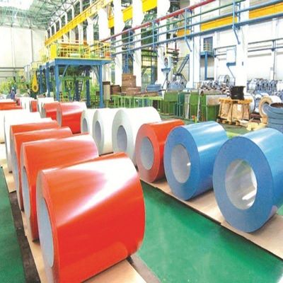 Q195 Q235B Bobina de aço galvanizado pré-pintada com superfície revestida de cor e borda de fenda