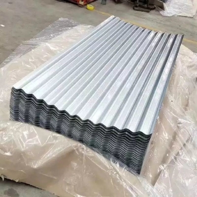 0.12-1.2mm Folha corrugada 30-150g Painel de telhado galvanizado por imersão a quente com personalização
