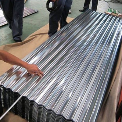 Painel de telhado de chapa de aço galvanizado corrugado com comprimento personalizado 2000-120000mm