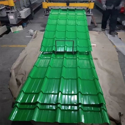 Certificação RoHS PPGI Folha de telhado revestido de cor de aço galvanizado corrugado