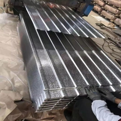 Folha de telhado de aço galvanizado corrugado pré-pintada 0.1mm-1.2mm comprimento personalizável
