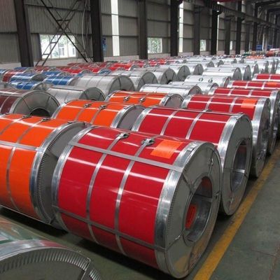 Superfície revestida de cor 0,12 mm-0,6 mm Supply Prime Prepainted Steel Coil Roll PPGL PPGI Coil