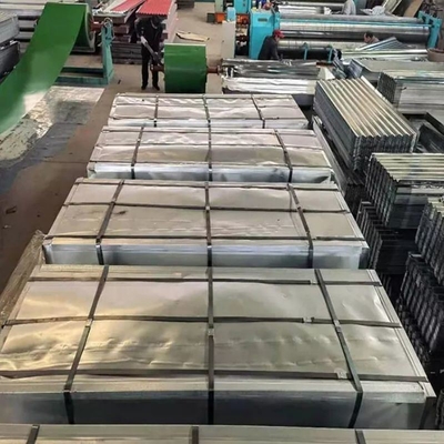Chapa de telhado de ferro de zinco Dx51d Z275 Chapa de aço galvanizado Dx53D Z150
