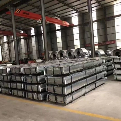 JIS SPCC Spcd G30/60/90 Z275 Zinco Tecto de ferro, aço e metal Gi Faixa de azulejos de aço Aluzinco Gi/Gl/PPGI/PPGL Folha de telhado ondulada Trapezoide