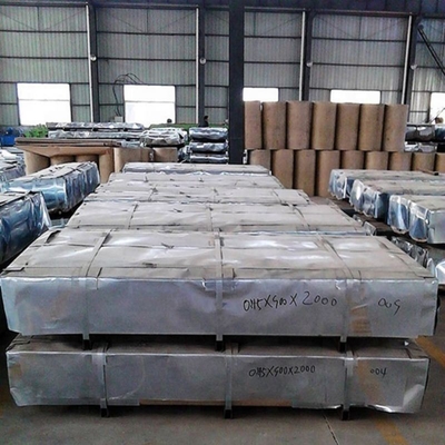 SGCC Hot DIP galvanizado de aço em espiral Gi Gl 0,2 mm 30-275 g chapa de aço carbono