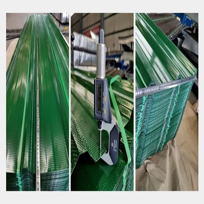 Chapa de telhado micro corrugada de aço galvanizado de 950 mm de largura para durabilidade