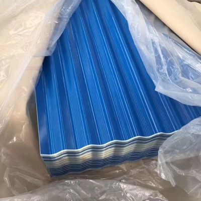 Folha de aço galvanizado de telhado corrugado de cor Folha de telhado galvanizado de zinco PPGI Telhado metálico