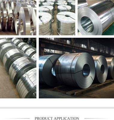 Personalização Dx51d Dx52D Dx53D CGCC SGCC Z275 0.12-4.0 bobina de aço galvanizado DIP quente