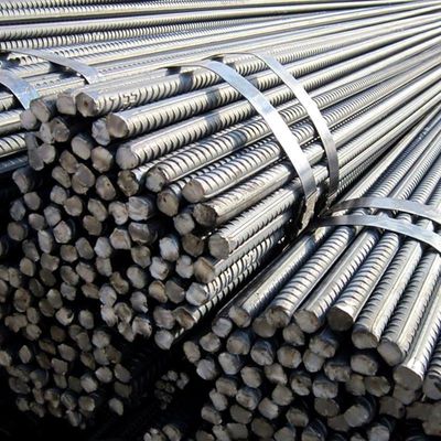 HRB400 HRB500 Barras de reforço de aço de fibra de vidro Barras de ferro deformadas Barras de aço Barras de construção Rebars Rodas de aço enroladas 6mm 8mm 10mm