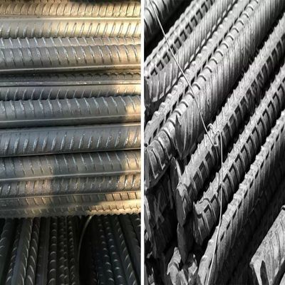 6 mm-32 mm HRB400 HRB500 Gr60 Rebar de aço carbono laminado a quente para construção de edifícios