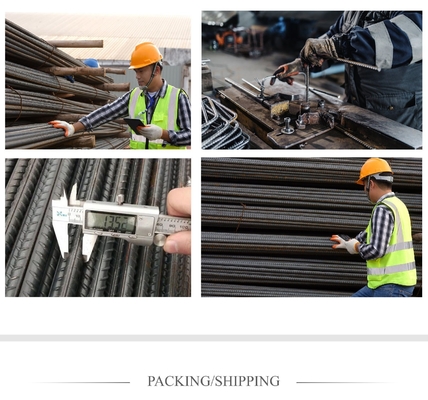 6 8 10 12 16 mm Rebar de aço reforçado SD390 SD490 SD295 Barra deformada para construção