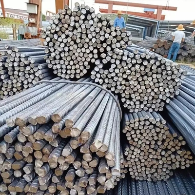 HRB400 HRB500 Barras de reforço de aço de fibra de vidro Barras de ferro deformadas Barras de aço Barras de construção 6mm 8mm 10mm Rebars Rodas de aço enroladas