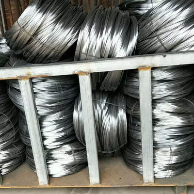 SAE 1008/1006 0,3 mm-6,5 mm ASTM 14 Gauge Hot Dip Galvanized Steel Wire para embalagens