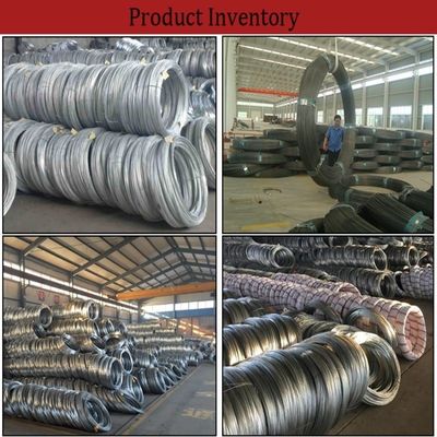 Rodas de arame de aço de baixo carbono revestidas com zinco, galvanizadas, galvanizadas, pintadas a frio