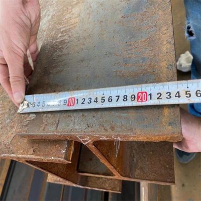 100X100mm viga H de aço galvanizado para betão Sleeper Parede de retenção post Q355