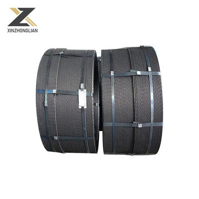 5mm 6mm High Tensile PC Strand Hollow Core Carbon Steel Wire Rope para o padrão JIS