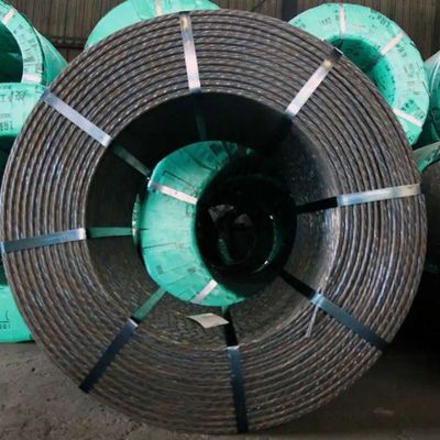 5mm 6mm High Tensile PC Strand Hollow Core Carbon Steel Wire Rope para o padrão JIS