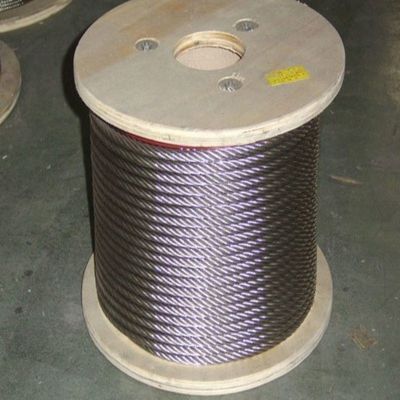 Padrão GB 35W*7 Corda de arame de aço resistente à rotação não galvanizada e galvanizada