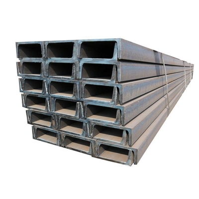 Material de carbono galvanizado em forma de U, aço de canal C laminado a quente com largura de 40-550 mm