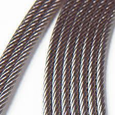 Superfície lisa 1/2 polegada 6X19 Iwrc Elétrico Galvanizado e não Galvanizado Fios de Aço