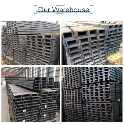 CFR Canais de aço galvanizado U laminados a quente / Canais de aço inoxidável U / Canais de aço