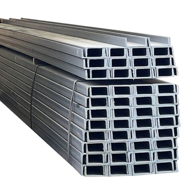 Aço galvanizado a quente Q235B U Channel com largura personalizada 40-550 mm
