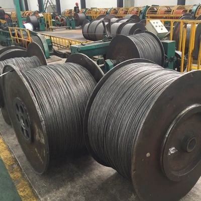 Técnica de apagamento 7/1.0 mm 7/1.6 mm Filamento de arame de aço para linha de transmissão de energia