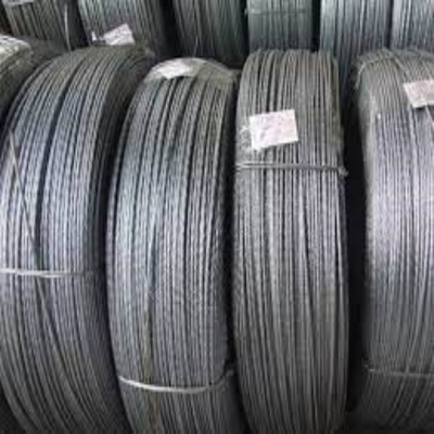 Técnica de apagamento 7/1.0 mm 7/1.6 mm Filamento de arame de aço para linha de transmissão de energia