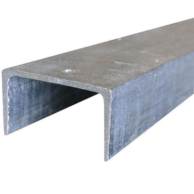 5-12m comprimento galvanizado a quente U Beam Canal S275jr S355jr Ss400 St37 St52 Estrutura de aço galvanizado Q235 Canal de aço personalização