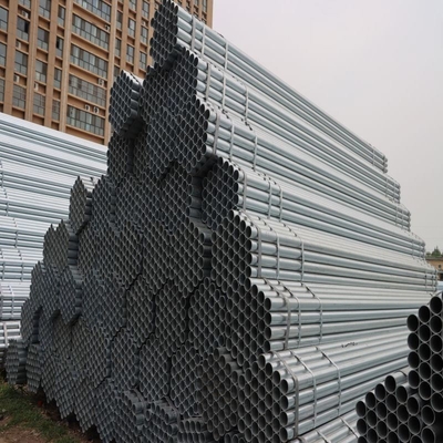 Tubo de aço galvanizado Tubo de aço carbono 1/4 &quot;-48&quot; Tubo de aço galvanizado galvanizado sem costura / soldado