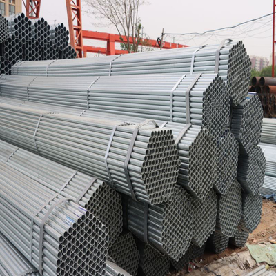 Tubo de aço galvanizado soldado 5.8/6m/11.8m/12m Tubo de aço carbono laminado a quente sem costura