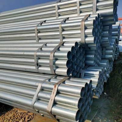 Tubo de aço galvanizado soldado 5.8/6m/11.8m/12m Tubo de aço carbono laminado a quente sem costura