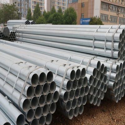 Tubo galvanizado DIP quente 30g-275g camada de zinco 1% Tolerância BS padrão para alta venda