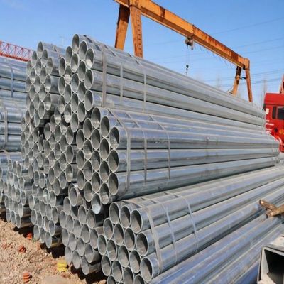 Tubo galvanizado DIP quente 30g-275g camada de zinco 1% Tolerância BS padrão para alta venda