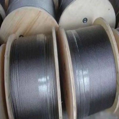 Certificação CE Grau de aço inoxidável Brilhante Liso Redondo Filamento de fio de corda Versátil