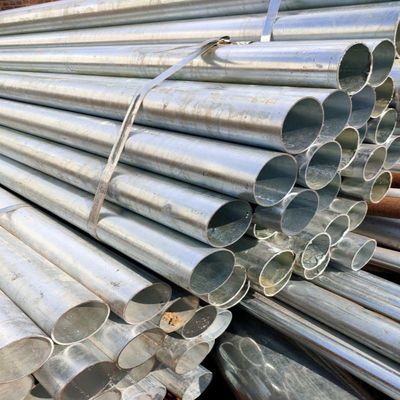 Fácil instalação Tubos redondos de aço galvanizado para andaimes