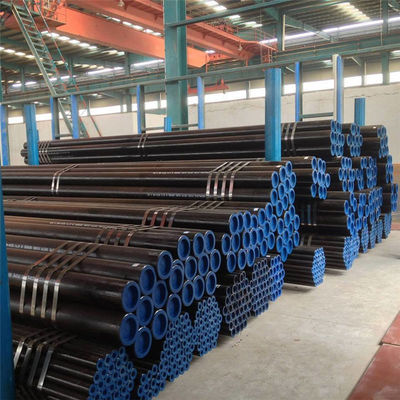 Tubos de aço carbono com revestimento negro LSAW ERW API / API5l Grau X65 para fabricação