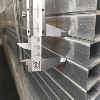 Tubo quadrado galvanizado de 1X1 polegadas para secção de caldeira redonda